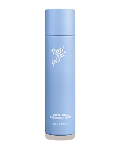 THEN I MET YOU Birch Milk Refining Toner, Exfoliating and Hydrating Face Toner with Birch Juice, AHAs and PHAs, Vegan and Clean Skincare, 3.38 fl oz