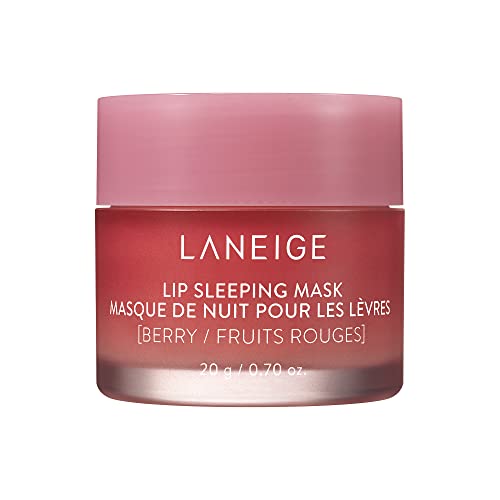 LANEIGE Lip Sleeping Mask, Berry: Hydrates, Vitamin C, Murumuru and Shea Butter, Antioxidants, Helps Nourish and Deliver Lasting Moisture while You Sleep to Reveal Smooth and Supple Looking Lips, 20 g, 0.70 oz