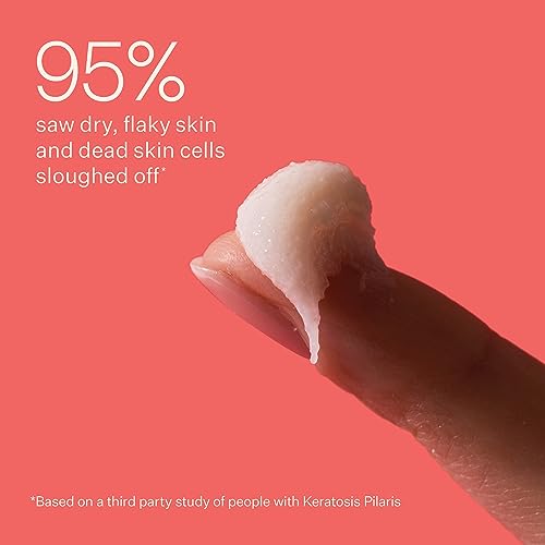 PEACH & LILY KP Bump Boss Microderm Body Scrub, 10% AHA (7% Glycolic Acid + 3% Lactic Acid): Smooth, Silky-Soft and Radiant Skin, Clean, Non-Toxic, Cruelty-Free, Hyaluronic Acid, Benefits of a Chemical Peel and Skin Softener, 8.11 fl oz