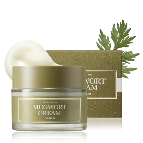 I'M FROM All Skin Type, Moisturizer with 73.55% Mugwort Extract: Soothing, Calmi6ng, Redness Relief with Sebum Control:6 Calms, Detoxifies, and Prevents Rashes, Itching, and Irritation, 1.69 fl oz