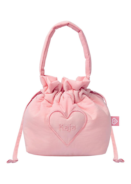 KAJA Makeup Bag Lucky Bag Pouch, Multifunctional Makeup Bucket Bag for Women and Girls, Great Gifts Idea, Soft and Padded Material, Daily Use or Travel (Baby Pink)