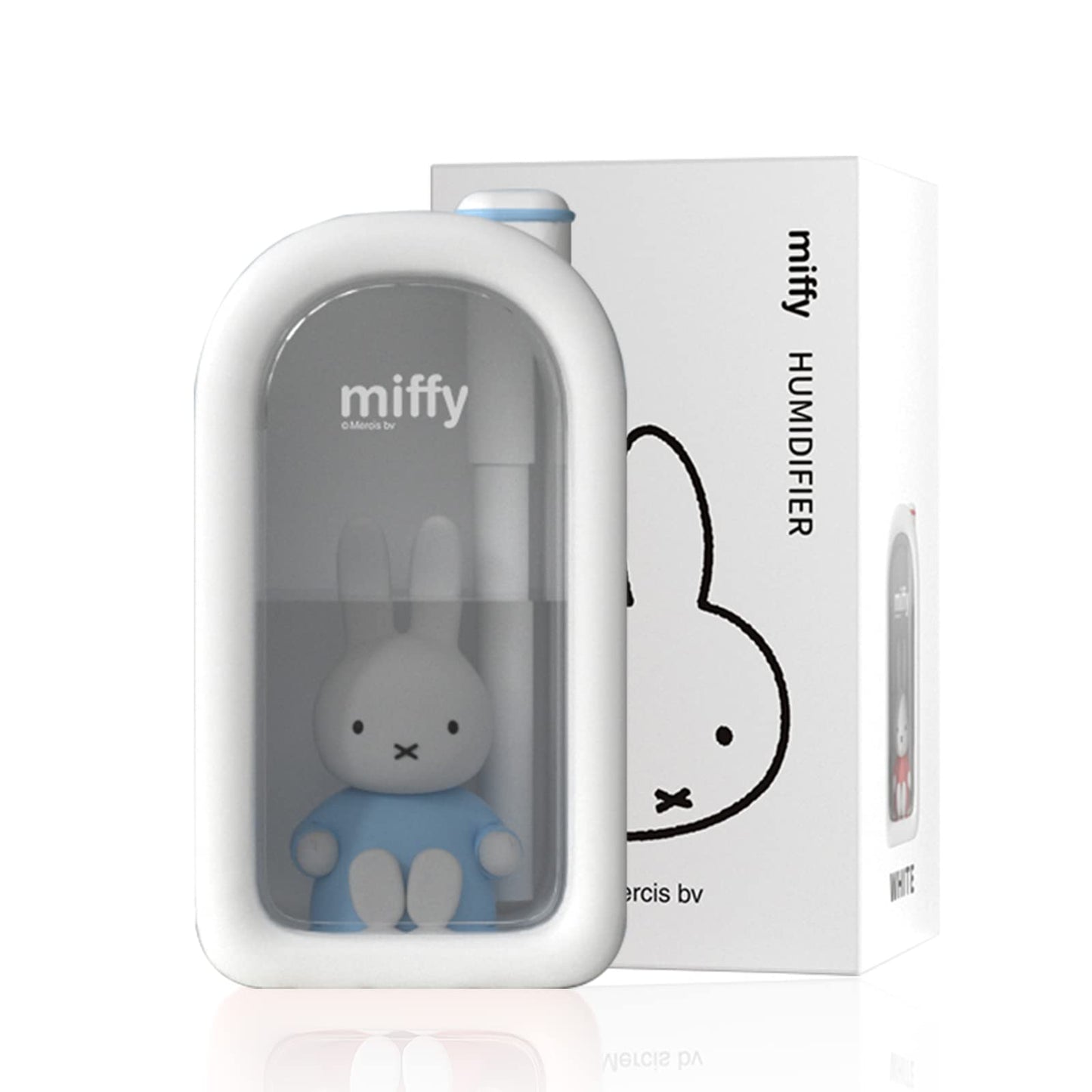 MIFFY Cool Mist Humidifier, Ultrasonic Quiet, Mini Cute Humidifier with Night Light, Humidifiers for Bedroom, Babies, Nursery, Office: Very Effective in Eliminating the Effects of Dry Air to Make Your Life More Comfortable, 380ml