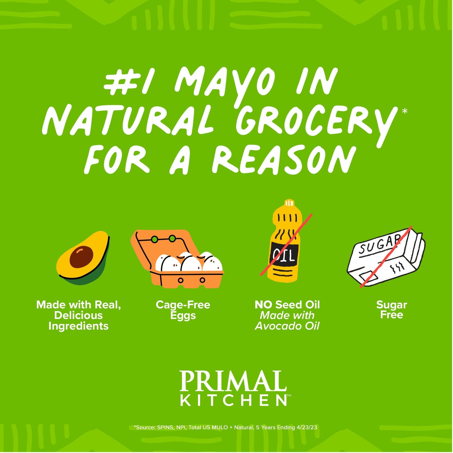 PRIMAL KITCHEN Mayo Made with Avocado Oil and Cage-Free Eggs, Variety Two Pack, Original & Garlic Aioli: Zesty Lemon and Flavorful Garlic Notes of Garlic Aioli, Elevate Everything, 12 oz, Pack of 2